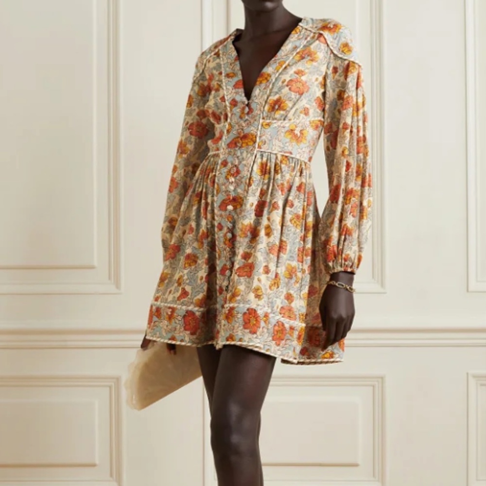 Zimmermann Andie Buttoned Mini Dress